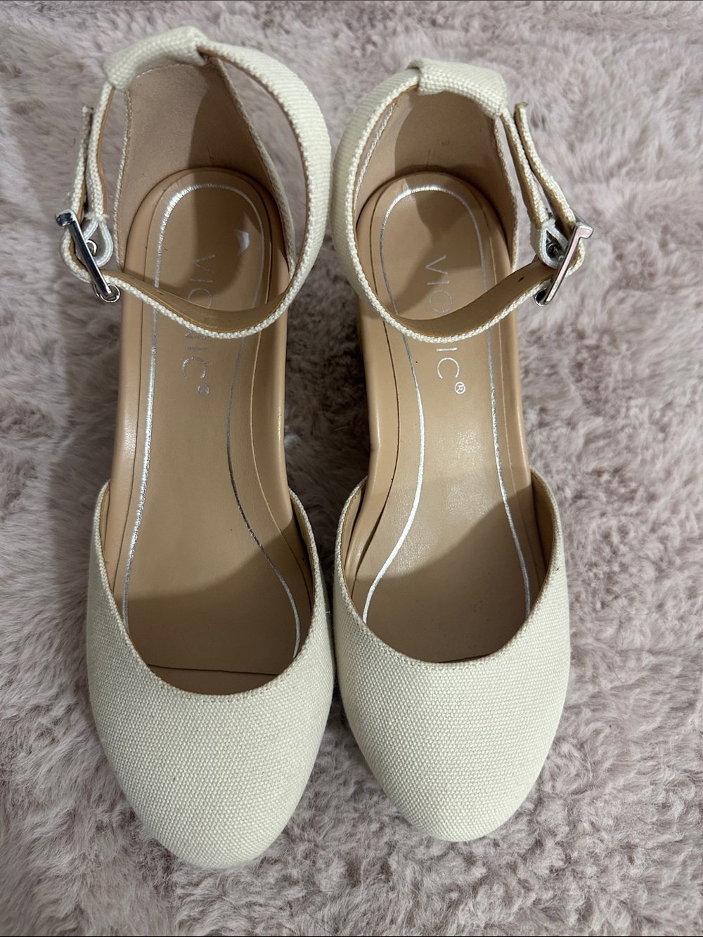 Vionic Coralina Canvas Wedge Espadrille Slingback Sandal